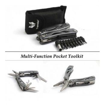 Stainless Steel Multi-Function Pocket Toolkit - Hardware And Tools - Best Price in Pakistan - HitShop.pk